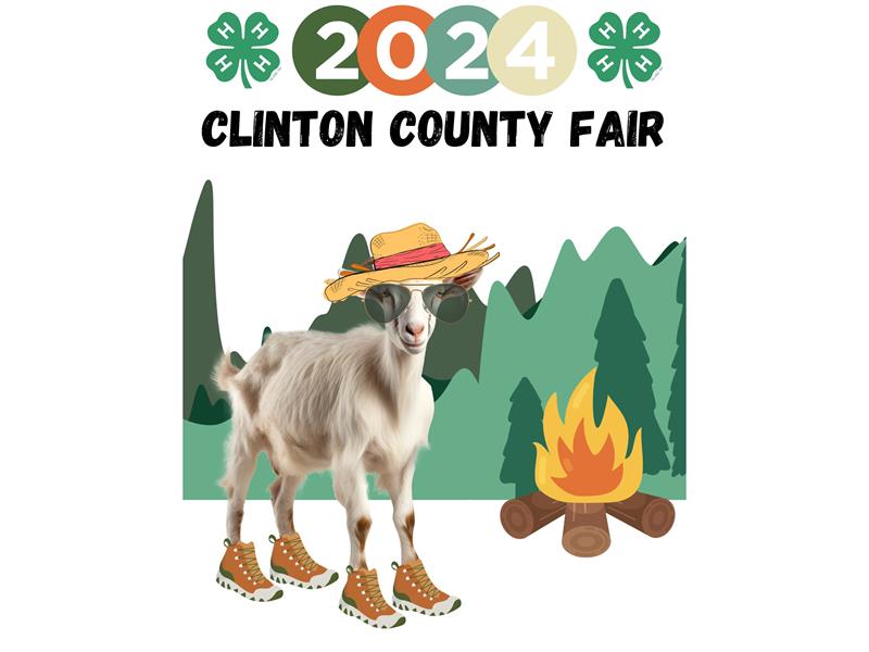 Logo for 4-H Clinton County Fair 2024