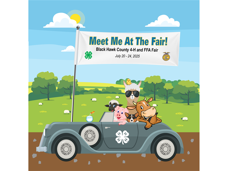 Logo for 2025 Black Hawk County 4-H & FFA Fair