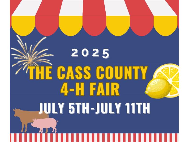 Logo for 2025 Cass County 4-H Fair