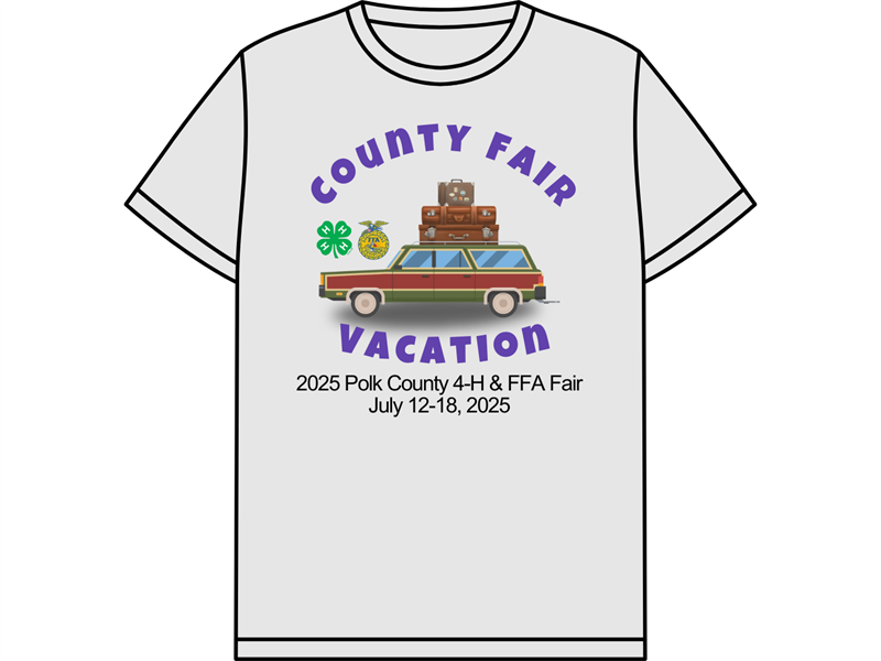 Logo for 2025 Polk County Fair Shirt Fair